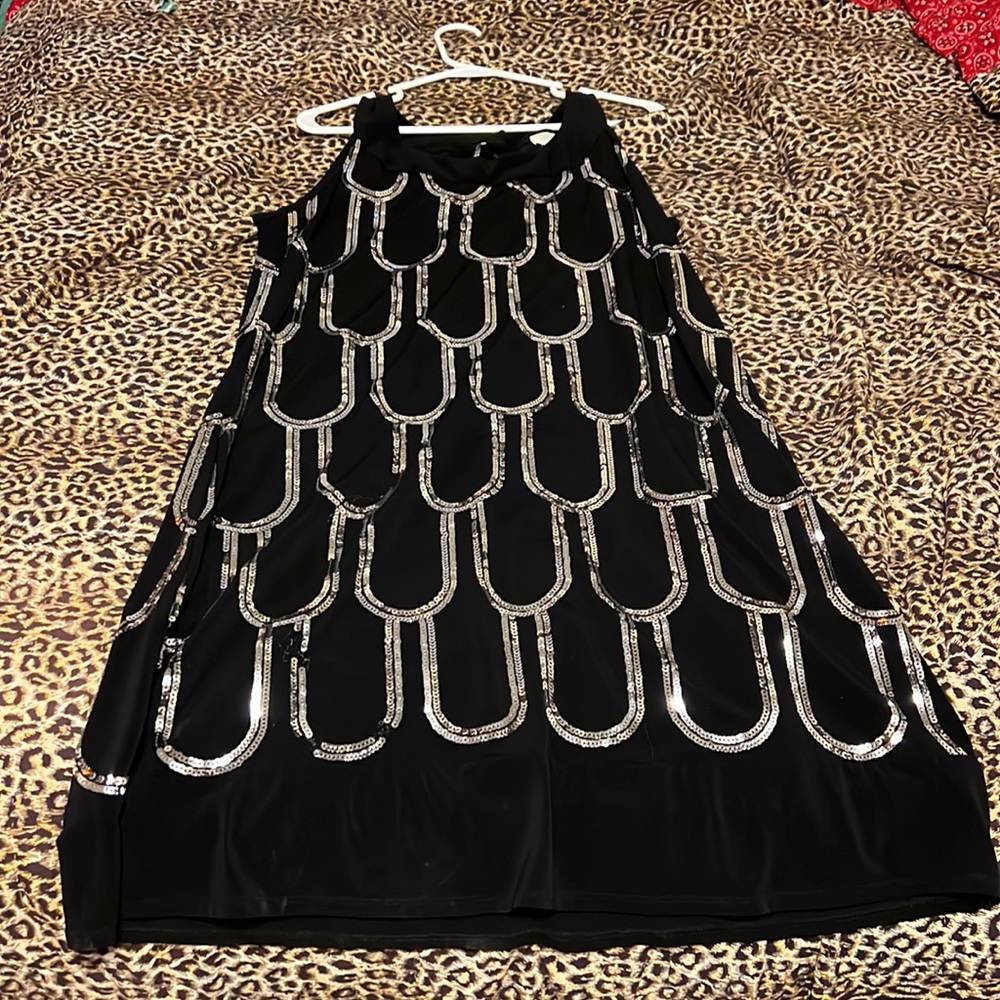 Maurice’s black and silver cocktail dress